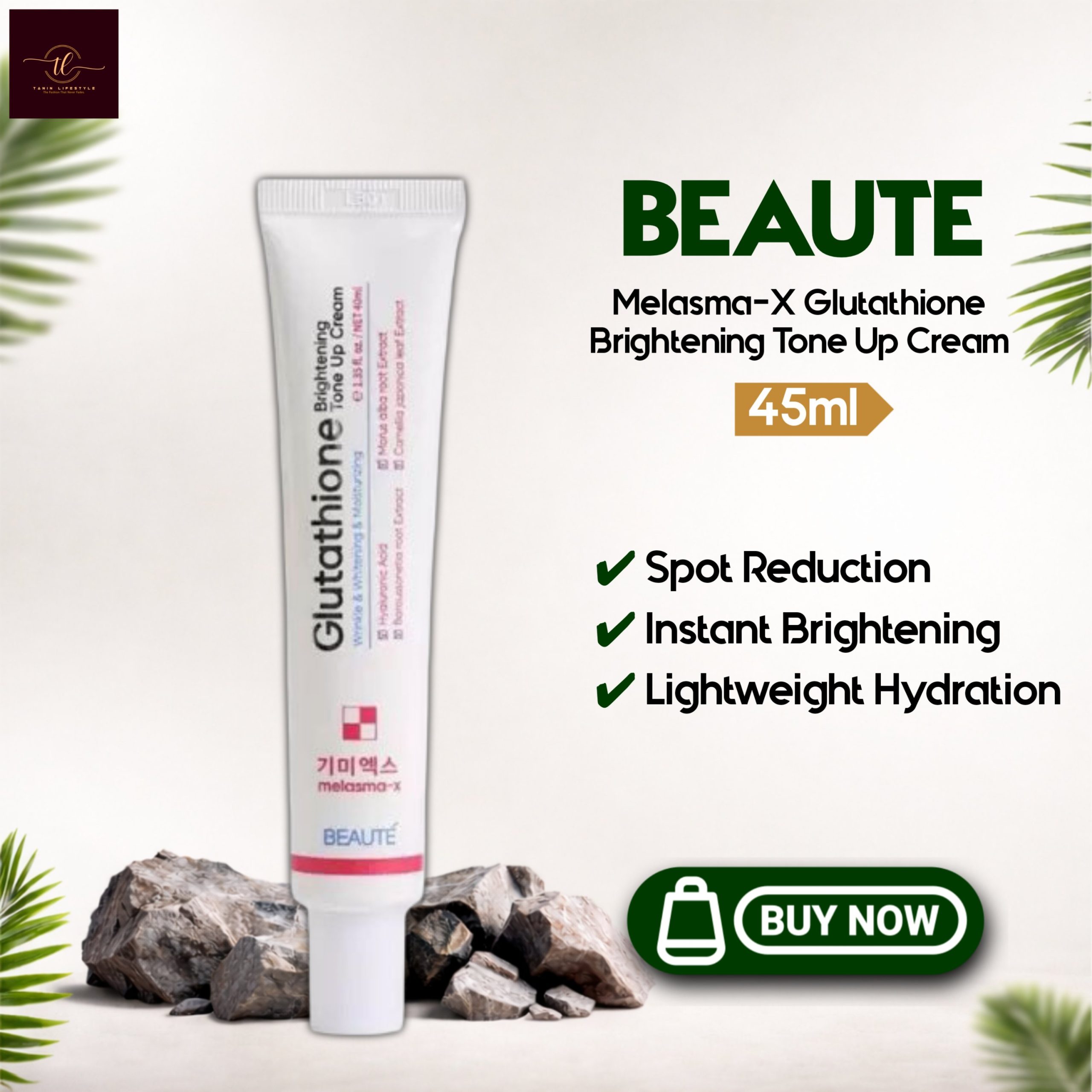 BEAUTE Glutathione Britening Tone Up Cream 45ml