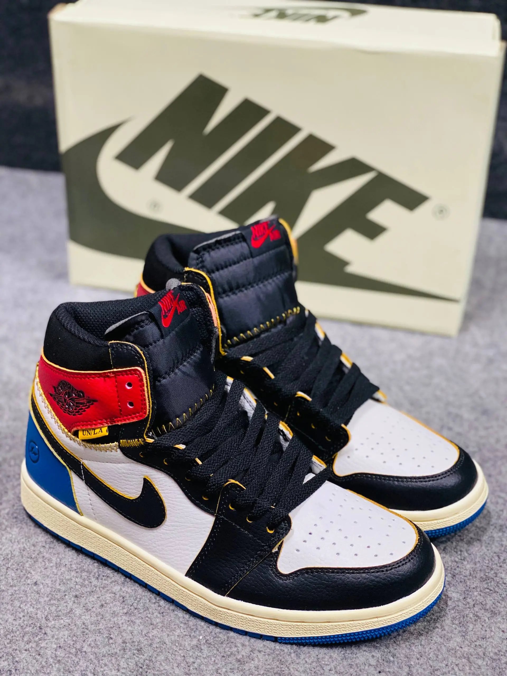 Union LA x Fragment x Air Jordan 1 High OG Black/Varsity Red