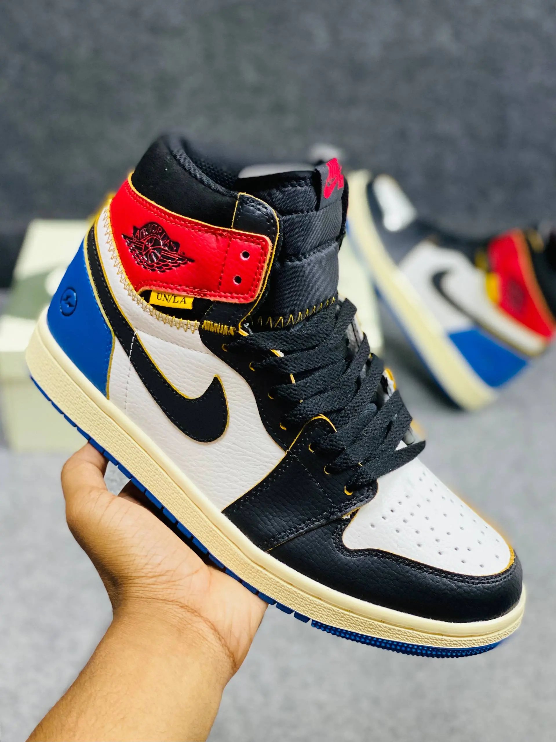 Union LA x Fragment x Air Jordan 1 High OG Black/Varsity Red