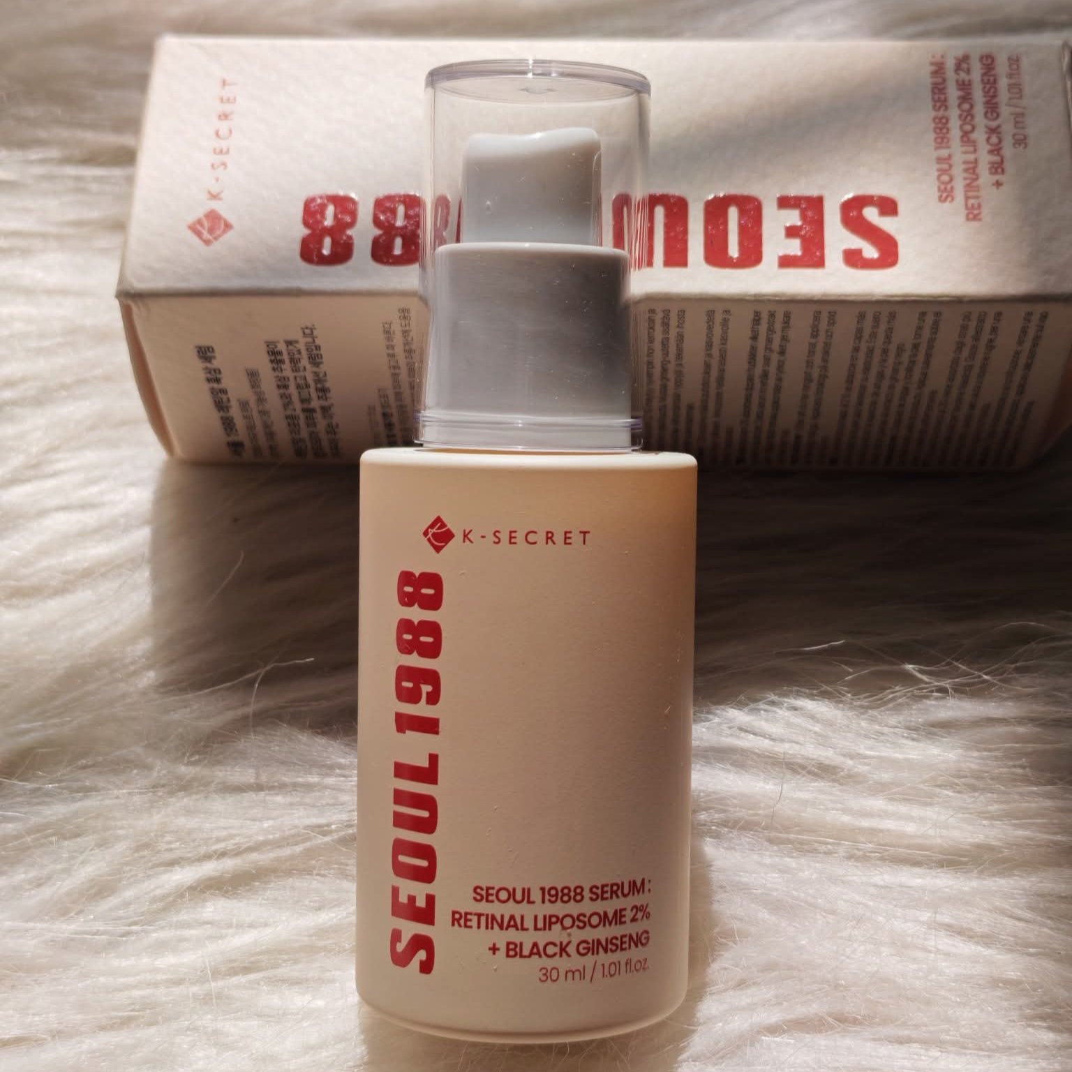 K-Secret Seoul 1988 Serum: Ratinal Liposome 2% + Black Ginseng 30ml
