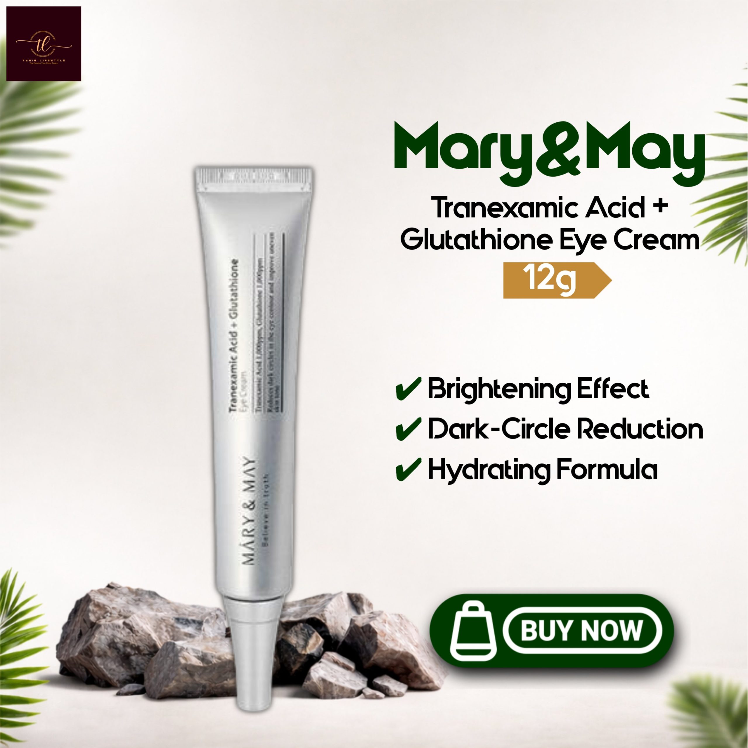 Mary & May Tranexamic Acid + Glutathione Eye Cream 12g