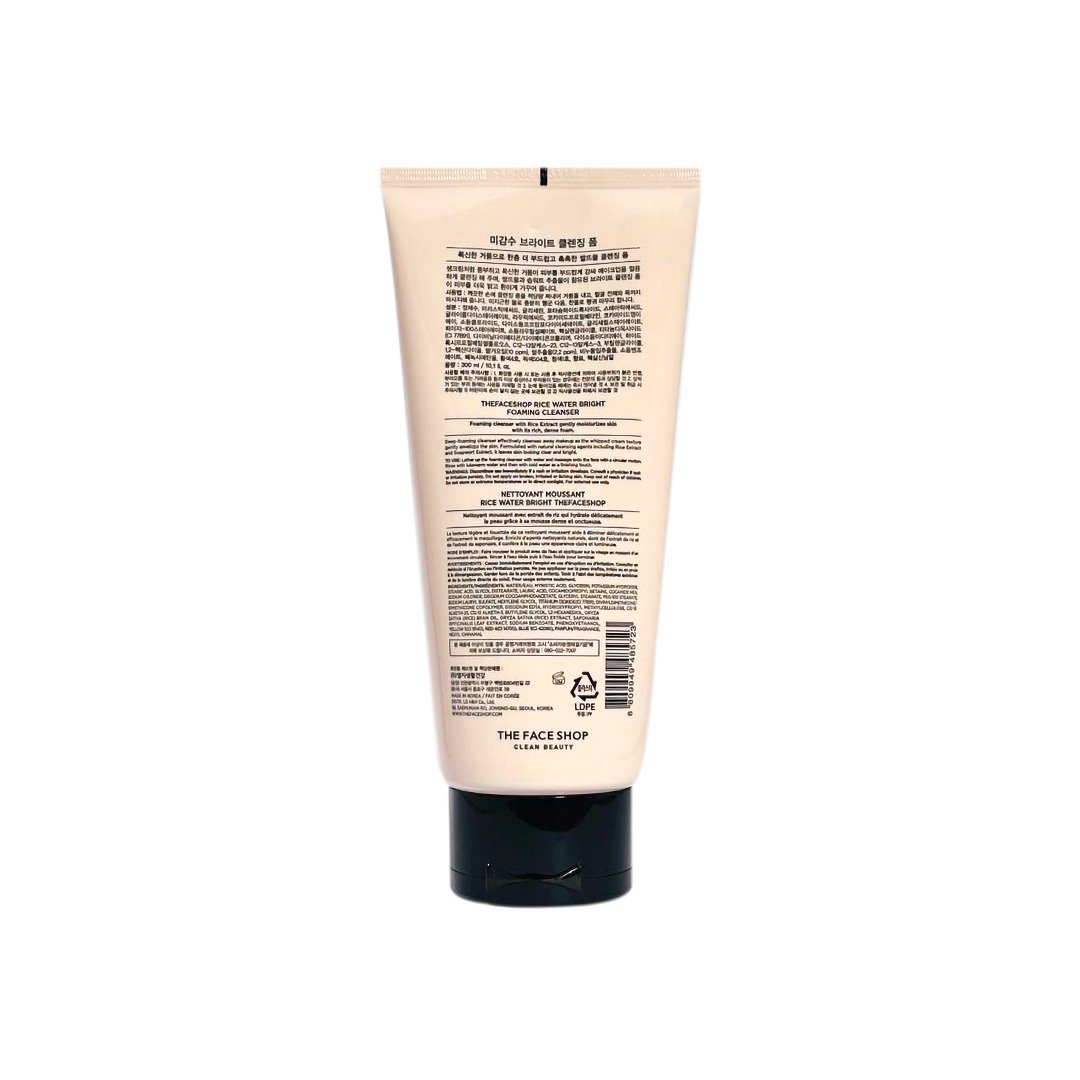 The Face Shop Rice Water Bright Foaming Cleanser 300ml